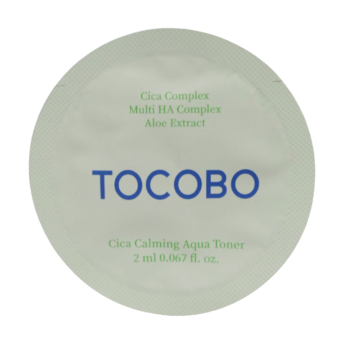Заспокійливий тонер для обличчя Tocobo Cica Calming Aqua Toner з центелою, 2 мл (пробник)